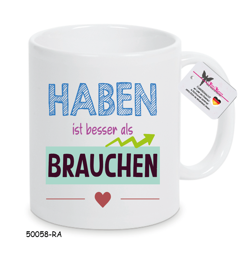 Die "TASSE" mit Herz 50058-RA