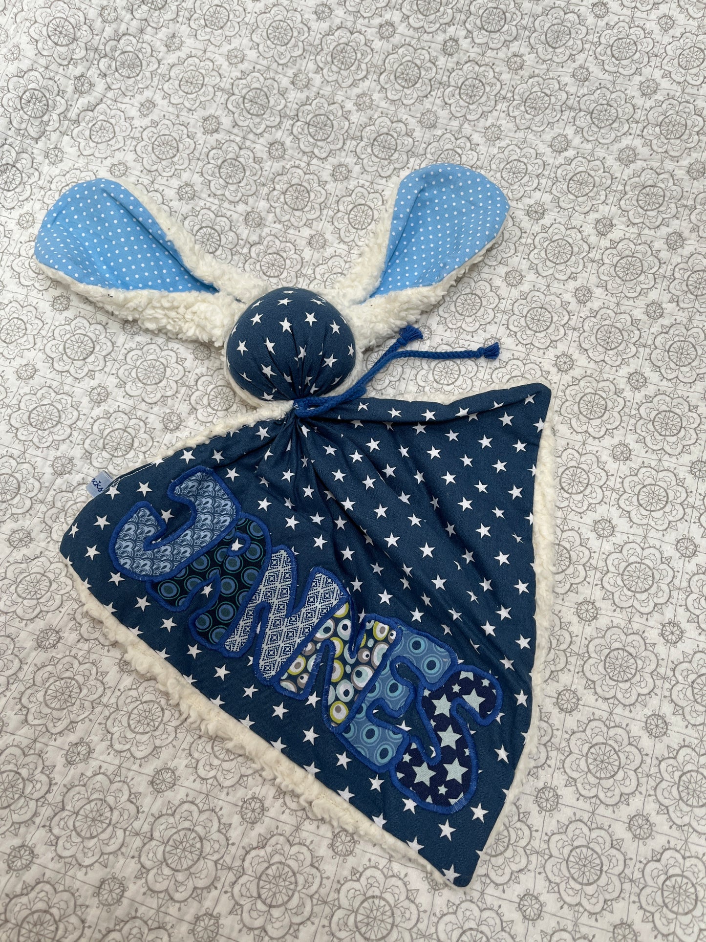 Schmusehase mit Name veredelt