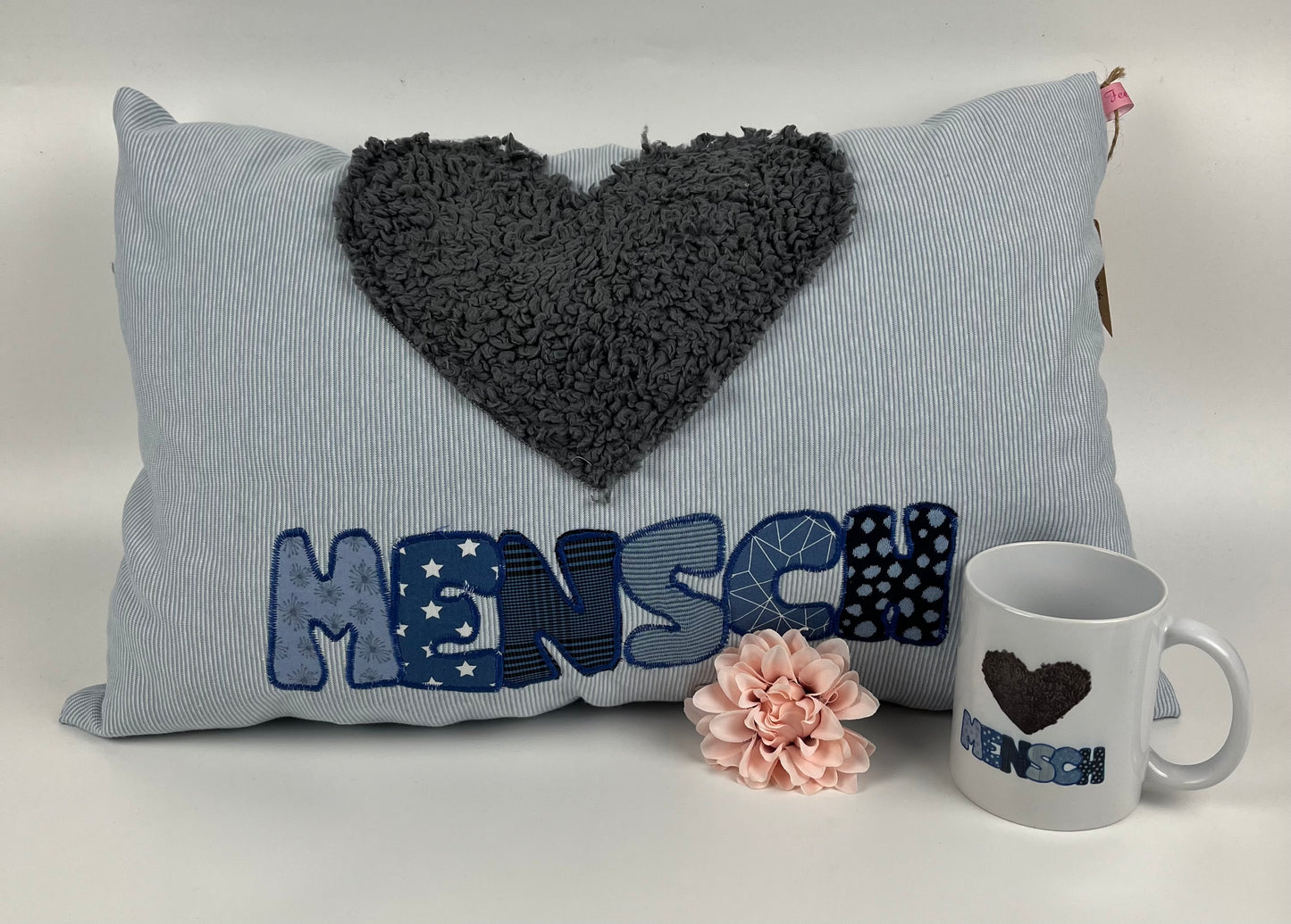 Du bist mein Herz-Mensch Kissen incl. Tasse im "SET"