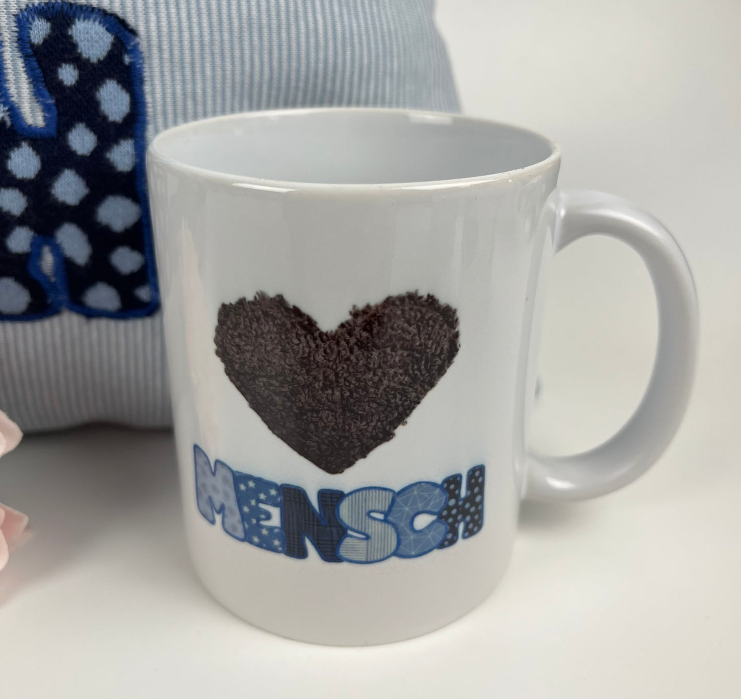 Du bist mein Herz-Mensch Kissen incl. Tasse im "SET"