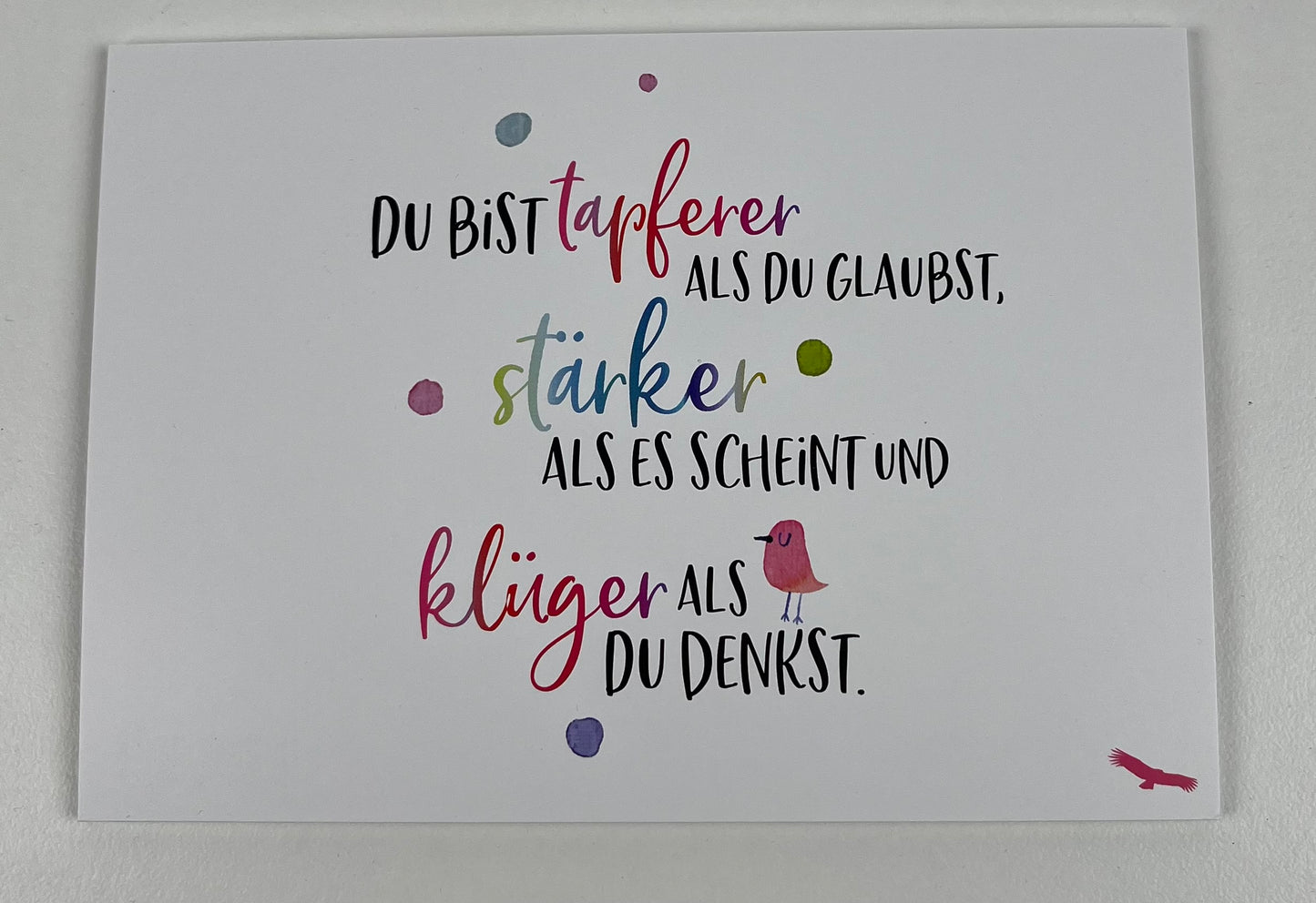 Hochwertige Postkarten, die Freude schenken