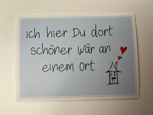 Hochwertige Postkarten, die Freude schenken