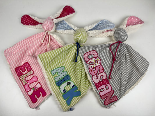 Schmusehase mit Name veredelt