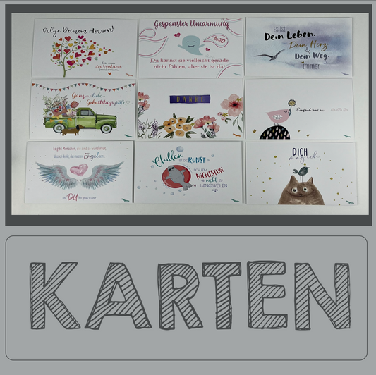 Hochwertige Postkarten, die Freude schenken
