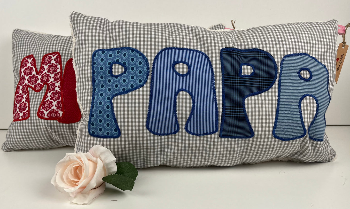 Winter-Kissen "MAMA und PAPA" Set
