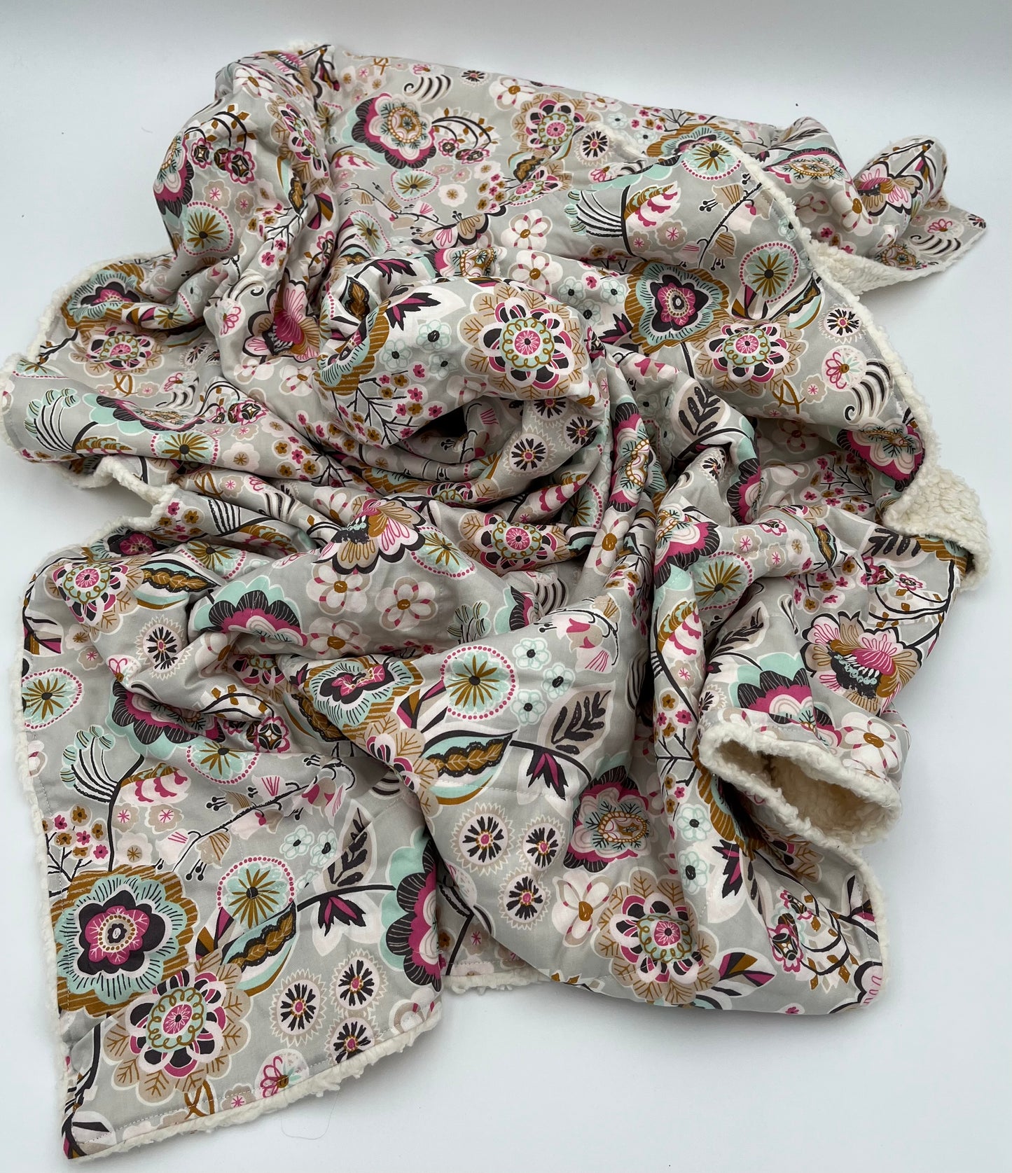 Kissendecke -Zauberdecke groß Blume